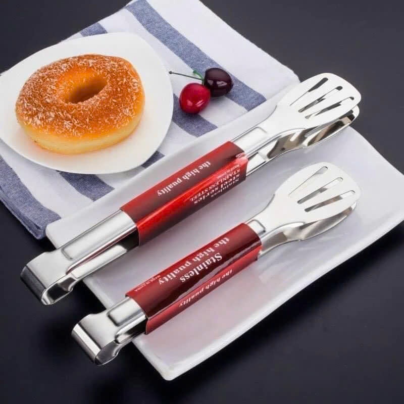 (COMBO 5) Kẹp gắp đồ ăn inox cao cấp – Hỗ trợ nấu ăn, chế biến thực phẩm nóng một cách dễ dàng, nhanh gọn