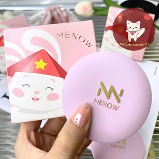 [MENOW] Phấn Phủ Menow Dạng Nén Thủy Tinh Vỏ Hồng, Bản Việt Nam Đặc Biệt, Mỏng Nhẹ Tự Nhiên 7g