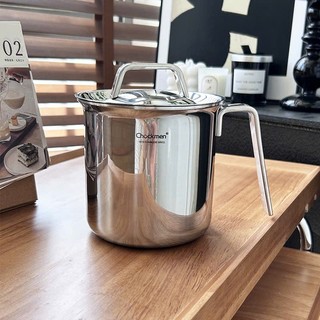 Ca Inox 1L Có Nắp Chockmen, Ca Nấu Mì Ca Pha Trà Chockmen CKM206