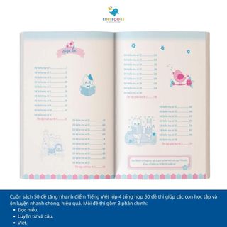 Sách - Tham khảo lớp 4 - Combo 50 Đề Tăng Điểm Nhanh Toán - Tiếng Việt - Tiếng Anh Lớp 4 - Chương Trình Mới Nhất