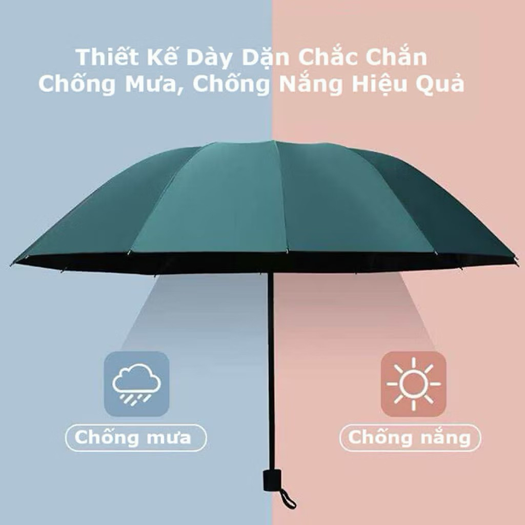 Ô che nắng chống tia UV, dù che mưa che nắng cầm tay gấp gọn, kiểu dáng, màu sắc bắt mắt