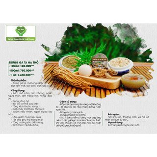 TRỨNG GÀ TA HẠ THỔ MẸ KEN (100ml)