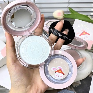 [MENOW] Phấn Phủ Menow Dạng Nén Vỏ Trắng Rabbit Compact Powder Vietnam Edition, 8.5g