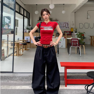 áo thun nữ ôm body  Đỏ mận fashion áo style âu mỹ  baby tee  mùa hè  áo phông Eleclassm