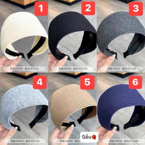 Bờm gọn tóc bản to nhiều màu