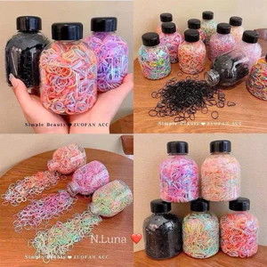 Hộp 1000 chun buộc tóc nhiều màu