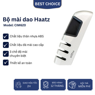 Bộ mài dao 3 bước Haatz CIM620, mài dao sắc bén nhanh chóng, chống trượt, an toàn, dễ sử dụng