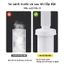 xiphong chậu rửa bát+nắp cống ngăn mùi| Inox chống gỉ, thoát nước nhanh, chống mùi hôi, dễ lắp đặt, không cần dụng cụ