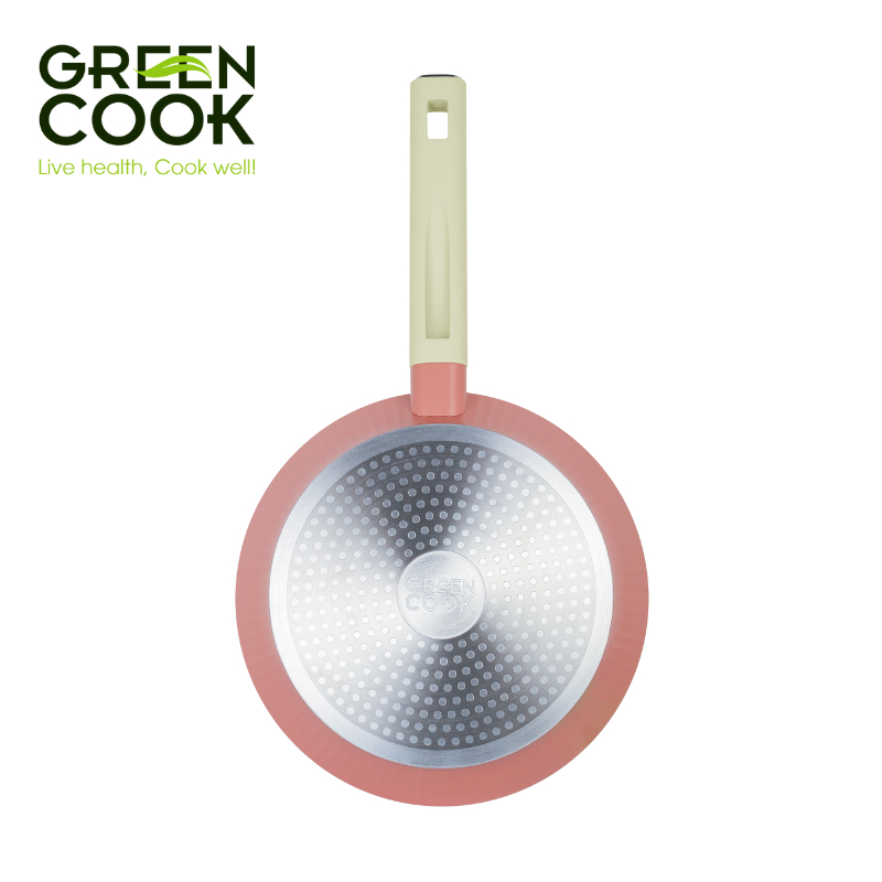 Chảo nhôm chống dính đáy từ 24 cm Green Cook GCP253-24IH - Sử dụng được tất các loại bếp | BigBuy360 - bigbuy360.vn