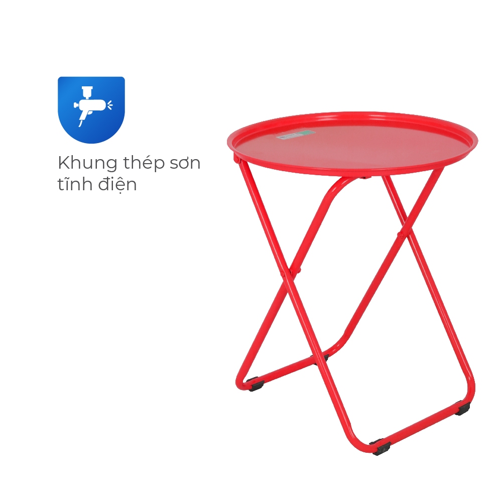 [HỎA TỐC] Bàn cà phê QUI PHÚC, gấp gọn, thép sơn tĩnh điện, bền màu, phù hợp quán trà chanh, cà phê