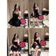 Đầm dạ xoè nữ 2 dây cổ vuông sang chảnh hàng 2 lớp a8