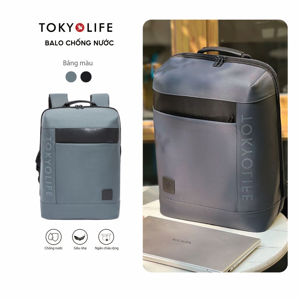 Ba Lô Chống Thấm Nước Êm Vai Chống Sốc 40001938 (29x13x41cm) 15.6 Inch- TOKYOLIFE