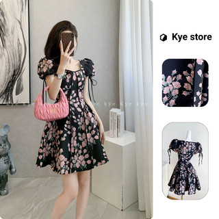 Đầm thiết kế KYE Nari dress, váy hoa tay bồng mùa hè