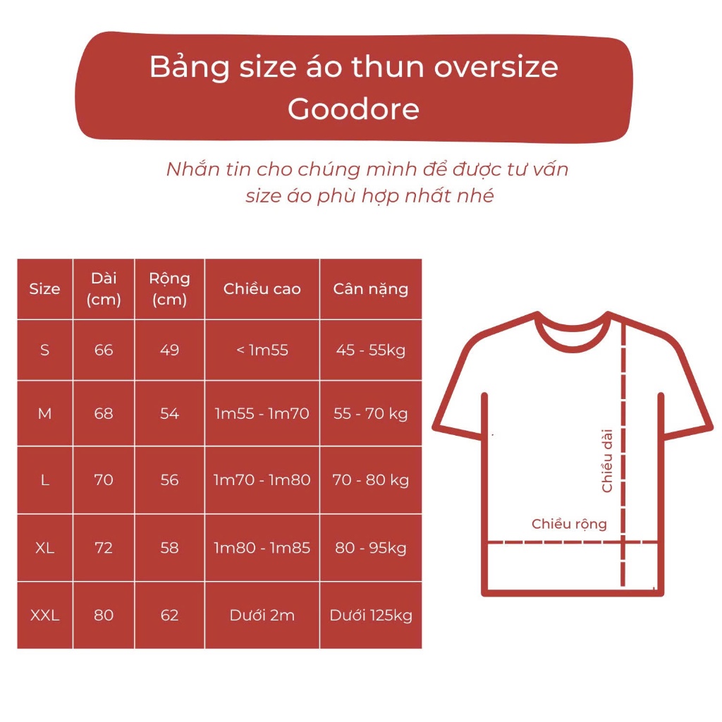 Áo thun cotton unisex nam nữ Goodore Cá Cool Mini thoáng mát năng động form Oversize