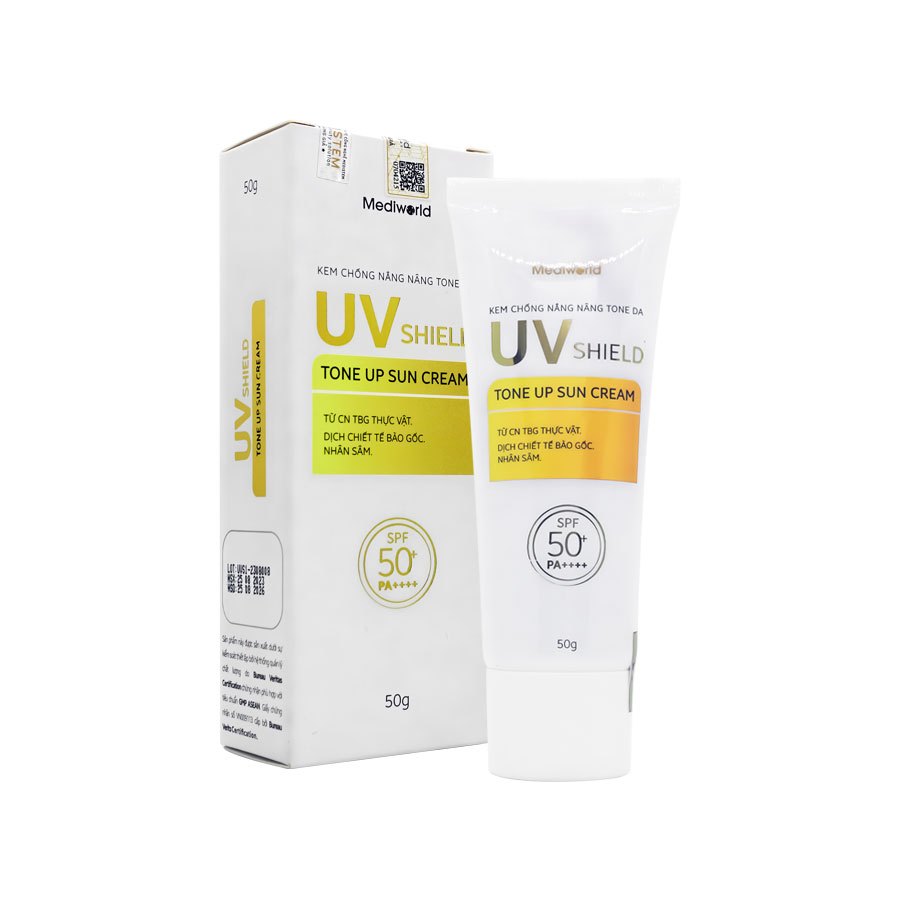 Kem chống nắng Mediworld Make Up Uv Shield Tone Up Sun Cream 50g