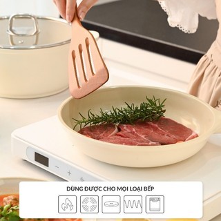 Chảo phủ gốm Haatz Size 24cm, chống dính tự nhiên, an toàn cho sức khỏe, dùng mọi loại bếp