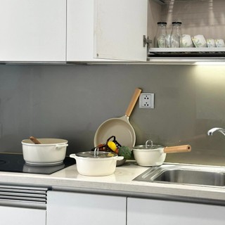 Chảo phủ gốm Haatz Size 24cm, chống dính tự nhiên, an toàn cho sức khỏe, dùng mọi loại bếp