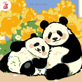 ( TẶNG SET 10 KHẨU TRANG) Tranh số hoá  Hoạt Hình ,Tranh Tô Màu 20x20cm dễ thương đầy đủ cọ, màu, căng khung sẵn MEILI S