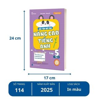 Sách - Tham khảo lớp 5 - Combo Bài Tập Bổ Trợ Nâng Cao Tiếng Anh Lớp 5 (Tập 1+Tập 2) - TKBooks