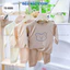 Set 3 Bộ Sơ Sinh Dài Tay Chui Đầu Hình Gấu Thun Lạnh Quần Vát mềm mịn cho bé size 3-13 kg TG-DL88 Đậu Đậu Store