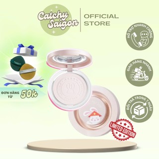 [MENOW] Phấn Phủ Menow Dạng Nén Vỏ Trắng Rabbit Compact Powder Vietnam Edition, 8.5g
