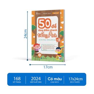 Sách - Combo 50 Đề Tăng Điểm Nhanh Toán - Tiếng Việt - Tiếng Anh Lớp 3 - TKBooks Theo Chương Trình Mới Nhất