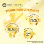 Combo Tiết Kiệm 2 chai Vitamin D3K2 Sunday Natural 20ml - Bổ sung vitamin hỗ trợ hấp thụ canxi tốt hơn - chay thường — ảnh 3