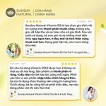 Combo Tiết Kiệm 2 chai Vitamin D3K2 Sunday Natural 20ml - Bổ sung vitamin hỗ trợ hấp thụ canxi tốt hơn - chay thường — ảnh 6