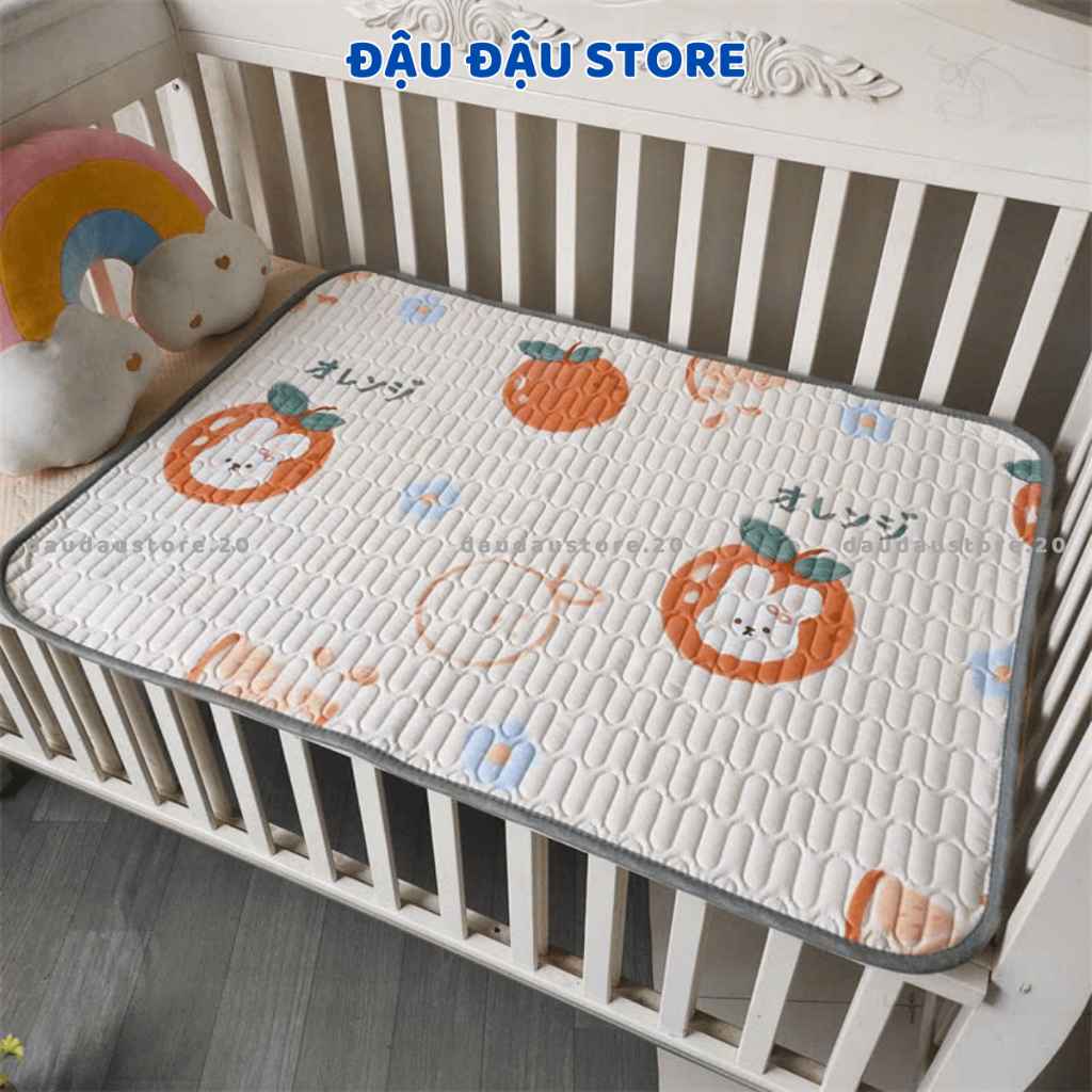 Miếng Lót Điều Hoà Chống Thấm IN 2 Kích thước 50x70cm Mặt Cho Bé Sơ Sinh thoáng khí êm ái Đậu Đậu Store