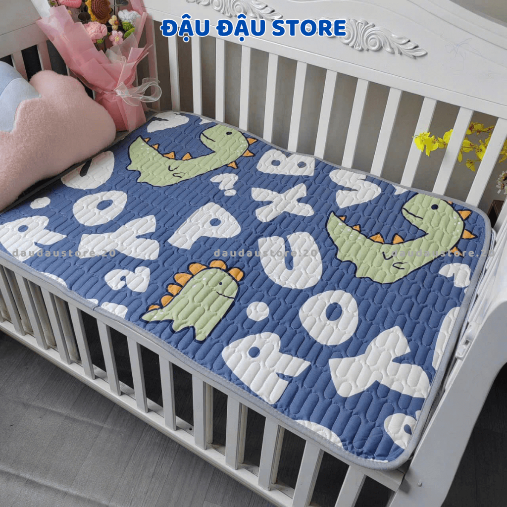 Miếng Lót Điều Hoà Chống Thấm IN 2 Kích thước 50x70cm Mặt Cho Bé Sơ Sinh thoáng khí êm ái Đậu Đậu Store