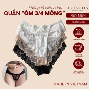 Quần Lót Nữ Ren Cao Cấp Có Size Co Giãn Không Lộ Viền Hông Gợi Cảm Thoáng Mát Eriscos Thiết Kế
