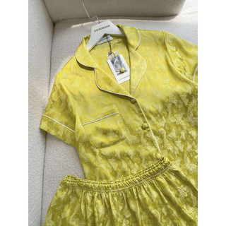 𝗛𝗮̀𝗻𝗴 𝗰𝗵𝗶́𝗻𝗵 𝗵𝗮̃𝗻𝗴 Bộ đồ ngủ mặc nhà pyjama Gấm hồ điệp vân chìm ACQC form rộng sang trọng O.N WORKSHOP