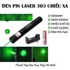 Đèn pin laser 303, đèn laze tia xanh, đỏ siêu sáng chiếu slide thuyết trình hiệu ứng lung linh