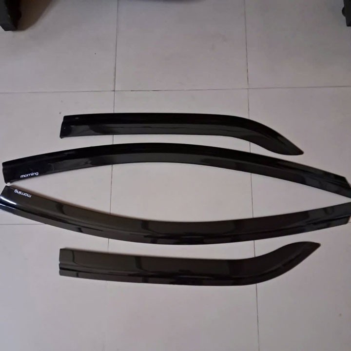 Vè che mưa xe Kia Morning 2005 - 2011, 2012-2020, 2021-HIỆN NAY - nhựa đen thái dày dặn, cao cấp