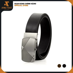 Thắt lưng da bò khóa lăn Anh Tho Leather - SML02