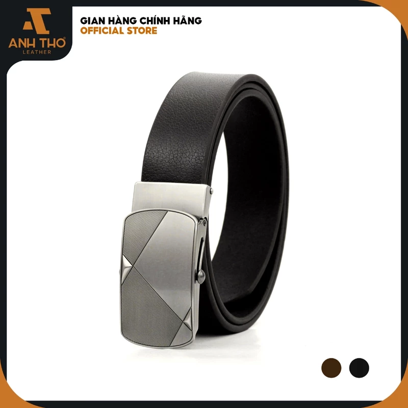 Thắt lưng da bò khóa lăn Anh Tho Leather - SML02 — ảnh 1