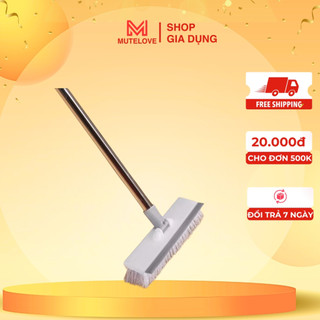 Chổi Quét Sàn Nhà Tắm Đa Năng 2in1, Chổi Cọ Sàn Và Gạt Nước 2 trong 1, Điều Chỉnh Độ Dài C1