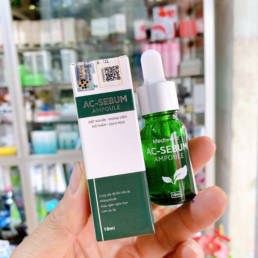 Serum hỗ trợ chăm sóc và ngăn ngừa mụn Mediworld AC - Sebum Ampoule
