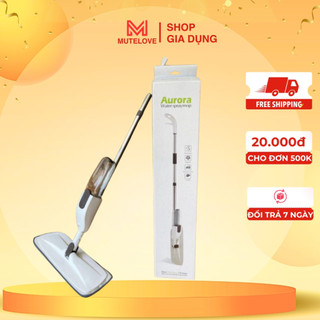 Cây Lau Nhà Phun Sương Tự Vắt Xoay 360 Độ, Chổi Lau Sàn Thông Minh Kèm Bình Xịt Nước Tiện Lợi