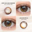 Kính áp tròng khoá ẩm 10H 3 Tháng màu Aurora Brown/ Luna Brown/ Ovia Brown (Lens cận Outlet) -