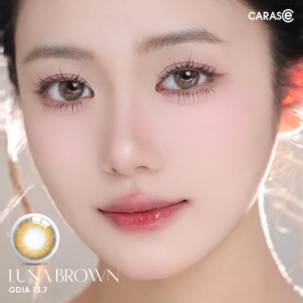 [1 chiếc] Kính áp tròng khoá ẩm 10H 3 Tháng màu Aurora Brown/ Luna Brown/ Ovia Brown (Lens cận Outlet) -