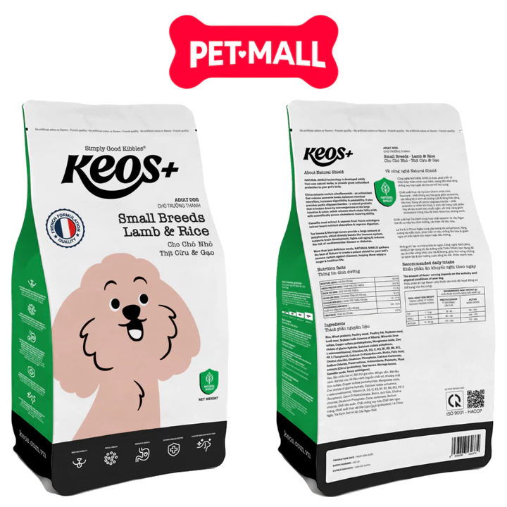 1.5KG - Thức ăn hạt cho chó KEOS công thức Pháp - Cho chó con và chó trưởng thành Petmall – 3