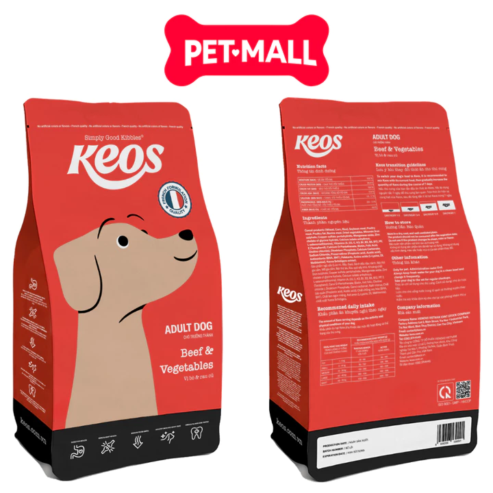 1.5KG - Thức ăn hạt cho chó KEOS công thức Pháp - Cho chó con và chó trưởng thành Petmall – 5