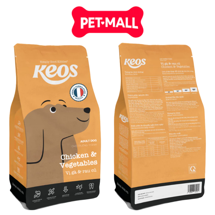 1.5KG - Thức ăn hạt cho chó KEOS công thức Pháp - Cho chó con và chó trưởng thành Petmall – 6