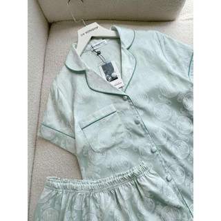 𝗛𝗮̀𝗻𝗴 𝗰𝗵𝗶́𝗻𝗵 𝗵𝗮̃𝗻𝗴 Bộ đồ ngủ mặc nhà pyjama lụa gấm chữ Thọ form rộng cao cấp - ON WORKSHOP