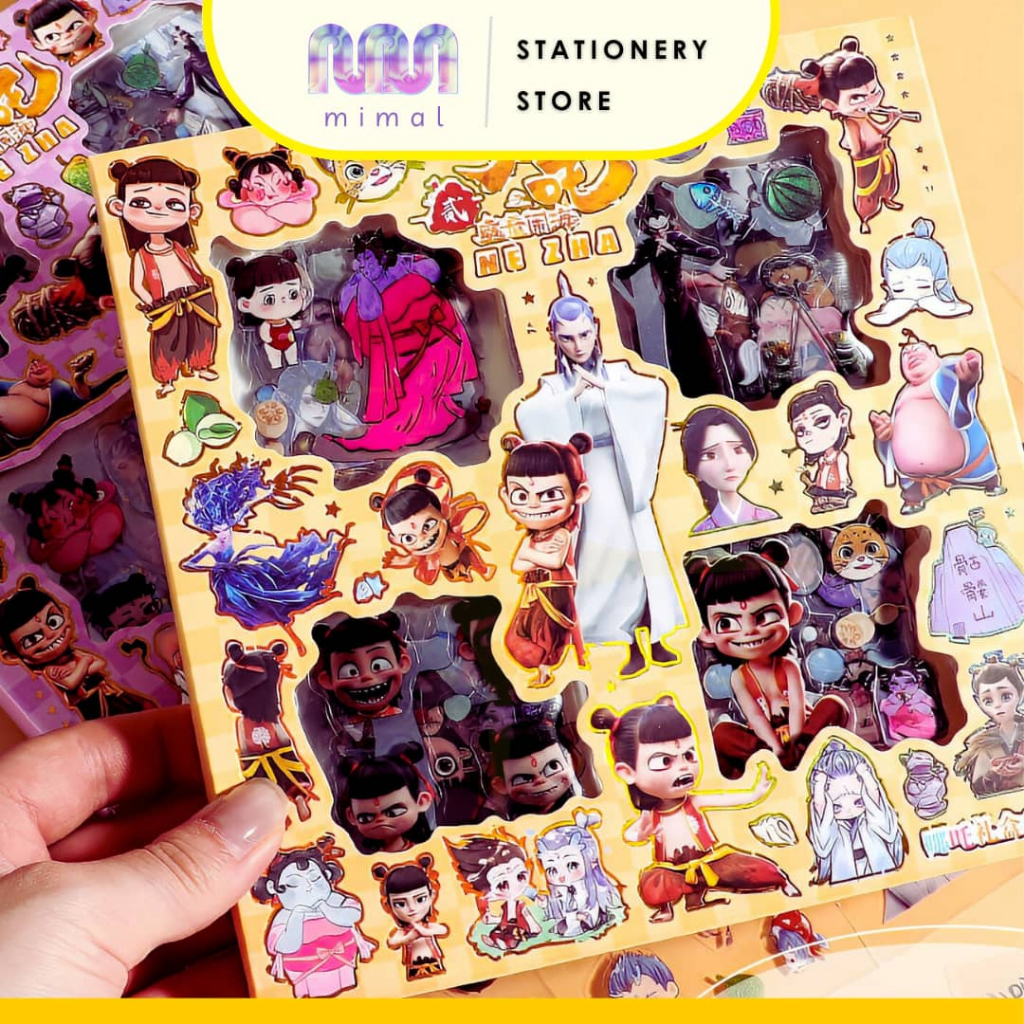 Hộp 96 tấm Sticker NATRA - NGAO BÍNH, nhãn dán NATRA trong suốt trang ...