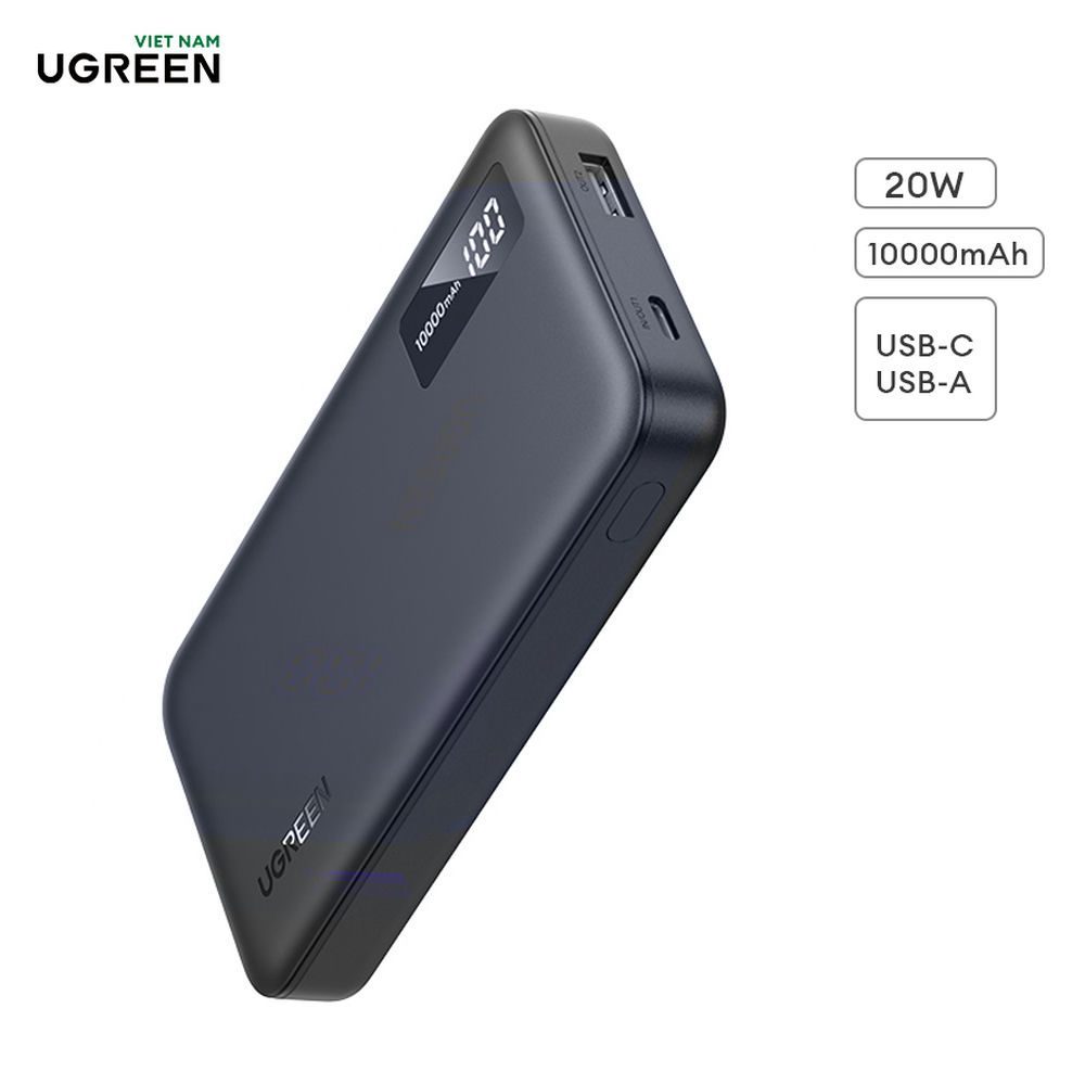 Sạc di động Ugreen PB502 20W/30W | Màn Hình LED | Bảo Hành 18 Tháng 1 Đổi 1 | 10000mAh/20000mAh | BigBuy360 - bigbuy360.vn