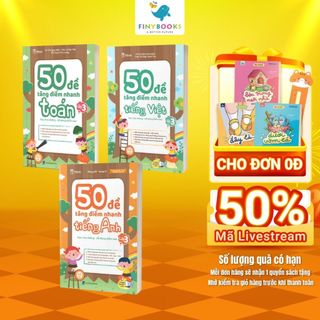Sách - Combo 50 Đề Tăng Điểm Nhanh Toán - Tiếng Việt - Tiếng Anh Lớp 3 - TKBooks Theo Chương Trình Mới Nhất