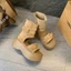 Giày Sandal Quai Cổ Cao Đế Độn 7cm Da Lộn Hàng Đẹp Phong Cách Ulzzang