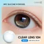 Kính áp tròng khoá ẩm 10H 3 Tháng Cận Loạn Màu Trong Suốt CARASE, Clear (Lens Cận Outlet) -